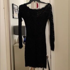 black lace dress